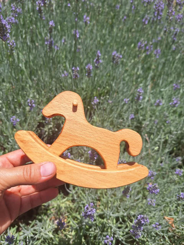 اسب راکر چوب راش