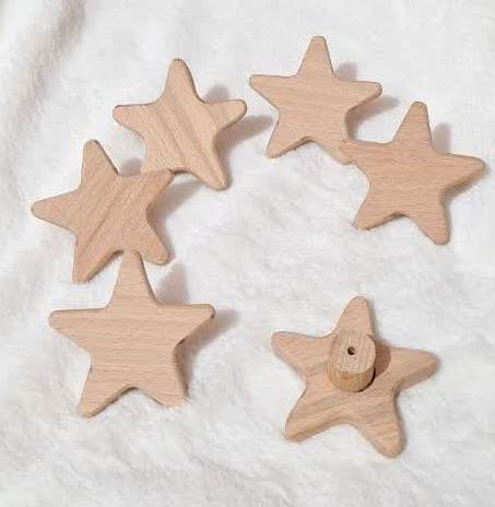 دستگیره چوبی کمد و کشو مدل ستاره