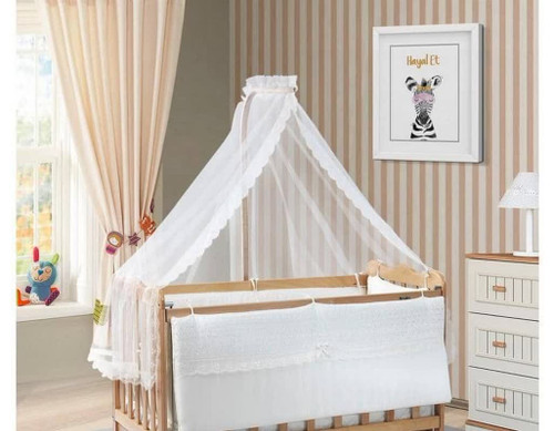 پایه چوبی نصب تور و آویز تخت نوزاد