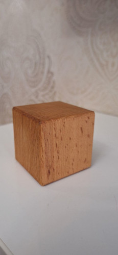 مکعب مربع 5در 5 سانتیمتر چوب راش سوپر