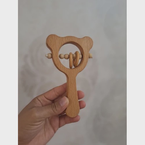 جغجغه چوبی تدی چوب راش